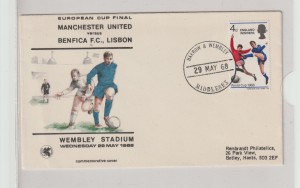 1968 MANCHESTER UNITED v BENFICA FC, LISBON EUROPEAN CUP FINAL COVER. for sale on Ebay