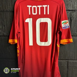 Roma 2011/12 Home - XXL - Totti 10 - Certified Authentic for sale on Ebay