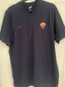 AS ROMA RARE NIKE POLO TRAINING SHIRT SIZE LARGE MAN for sale on Ebay