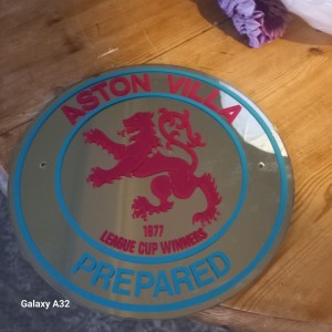 Aston Villa  1977 League Cup Winners Mirror for sale on Ebay