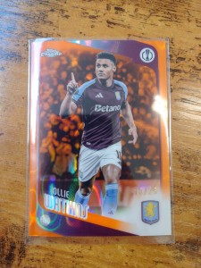 Topps Chrome UCC 2025-26 Ollie Watkins /25 Aston Villa Orange Refactor for sale on Ebay