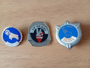 DERBY COUNTY x 3 Rare vintage 1970s Badge brooch pin lot no reserve for sale on Ebay