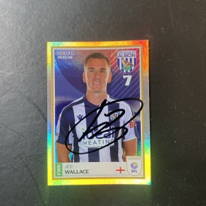Jed Wallace West Bromwich Albion EFL Panini 2025/26 Hand Signed Sticker,WBA for sale on Ebay