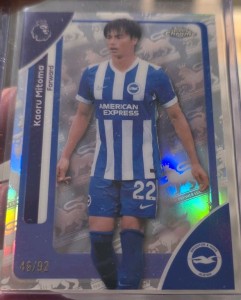 Kaoru Mitoma /92 Brighton & Hove Albion Topps Chrome 2025-26 for sale on Ebay