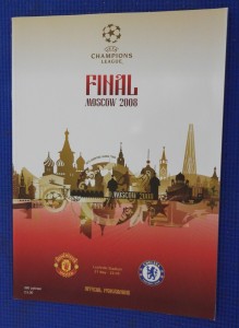 2008 Champions League Final Manchester United v Chelsea Programme for sale on Ebay