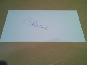 signed card of ex liverpool chelsea west ham scotland footballer david speedie for sale on Ebay