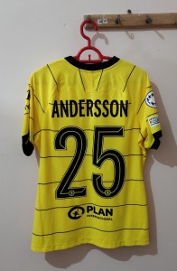 2021-22 Chelsea WFC Match Issue Away Shirt #25 ANDERSSON M for sale on Ebay