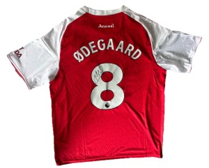 MARTIN ODEGAARD Hand Signed Arsenal 2025/26 Home Football Shirt Proof/COA for sale on Ebay