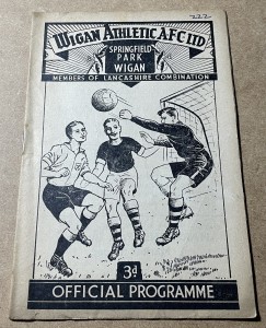 1958/59 WIGAN ATHLETIC v ASHTON UNITED FOOTBALL PROGRAMME for sale on Ebay