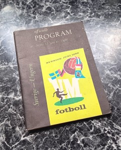 1958 WORLD CUP PROGRAMME Sweden v Hungary, GROUP 3, 12 June - SUPERB COND *RARE* for sale on Ebay