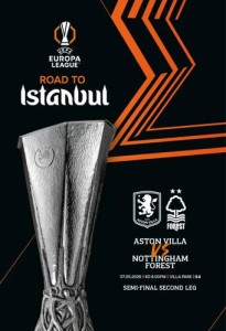 ASTON VILLA v NOTTINGHAM FOREST 2025/26 EUROPA LEAGUE SEMI FINAL PROGRAMME for sale on Ebay