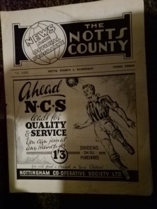 Notts County V Aldershot 1949/50 for sale on Ebay
