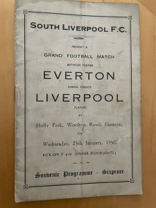 Everton V Liverpool “legends” Charity Game At South Liverpool 25.1.1950 for sale on Ebay