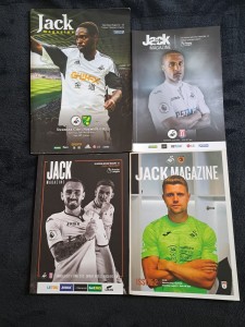 VARIOUS  SWANSEA CITY HOME PROGRAMMES, JACK MAGAZINES-£1 EACH OR FREEPOST FOR 4. for sale on Ebay