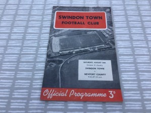 Swindon Town v Newport County 1957/58 Division 3 South - 24th August 1957 for sale on Ebay