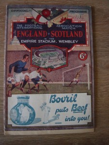 1932 ENGLAND v SCOTLAND - ORIGINAL PROGRAMME for sale on Ebay