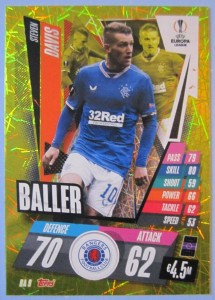 Match Attax Extra CL/EL 2020/21 Rangers x2 cards- Steven Davis and Scott Arfield for sale on Ebay