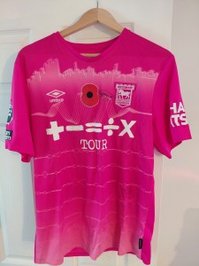 Match Worn Axel Tuanzebe Ipswich Town shirt v Tottenham Hotspur - with COA for sale on Ebay