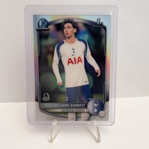 Topps chrome UCC 2025-2026 Williams-Barnett & Boast  - 1st Bowman - Tottenham  for sale on Ebay
