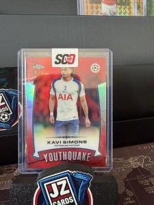 Youthquake Xavi Simons 5/5 Bookend - Topps UCC Chrome 25/26 - Tottenham for sale on Ebay