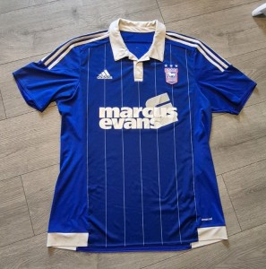 IPSWICH TOWN FOOTBALL CLUB SHIRT MARCUS EVANS SIZE L OFFICIAL ITFC ADIDAS for sale on Ebay