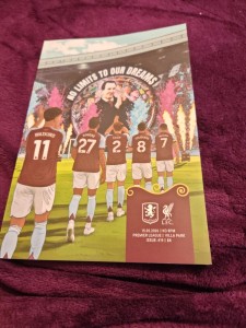 Aston Villa V Liverpool Match Programme 15/05/2026.Includes A Villa Poster. for sale on Ebay