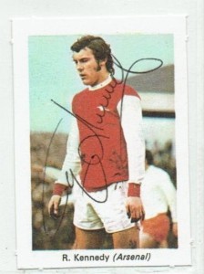 RAY KENNEDY signed 1971 BUSTER JET Comic IPC Magazine card ARSENAL LIVERPOOL for sale on Ebay