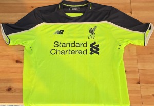 New Balance Liverpool Away Shirt Yellow Short Sleeves Size L Adult for sale on Ebay