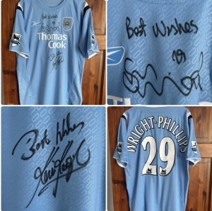 Manchester City FC Player Issue Signed Shirt Shaun Wright-Phillips Kevin Keegan  for sale on Ebay