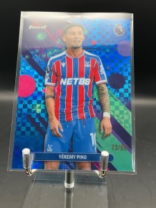 Yéremy Pino /99 Blue RayWave Refractor Crystal Palace 2026 Topps Finest for sale on Ebay