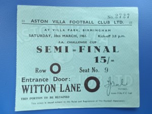 RARE MATCH TICKET BURNLEY v TOTTENHAM HOTSPUR  SEMI-FINAL 1960-1 F.A. CUP VGC for sale on Ebay