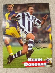 Kevin Donovan - WEST BROMWICH ALBION - Signed 13 x 9 Magazine Photograph for sale on Ebay