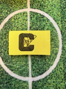 Gica Popescu Of Romania,PSV, Spurs & Barcelona Signed Captain Armband WCOA for sale on Ebay