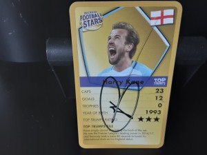 HARRY KANE - ENGLAND Hand Signed Top Trumps Football trading card for sale on Ebay