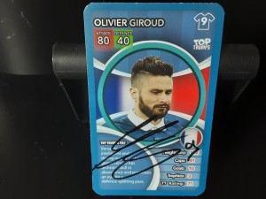 OLIVIER GIROUD - FRANCE Hand Signed Top Trumps Football trading card for sale on Ebay