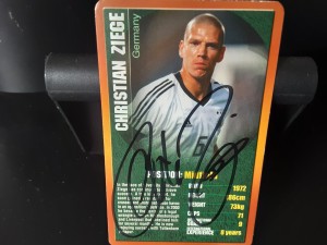 CHRISTIAN ZIEGE - GERMANY Hand Signed Top Trumps Football trading card for sale on Ebay