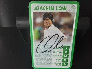 JOACHIM LOW - GERMANY Hand Signed Top Trumps Football trading card for sale on Ebay