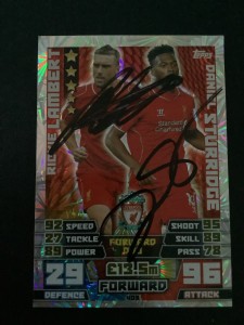 Signed Daniel Sturridge & rickie lambertliverpool Football Match Attax Card for sale on Ebay