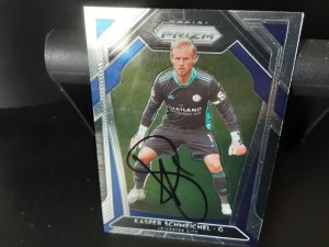 KASPER SCHMEICHEL - LEICESTER CITY Hand Signed Prizm Football trading card for sale on Ebay