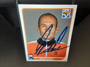 ARJEN ROBBEN - HOLLAND Hand Signed Panini WC 2010 Unused Football Sticker  for sale on Ebay