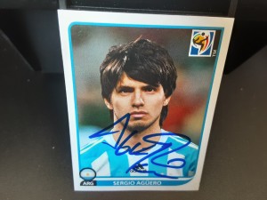 SERGIO AGUERO - ARGENTINA Hand Signed Panini WC 2010 Unused Football Sticker  for sale on Ebay