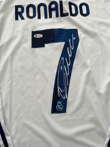 Cristiano Ronaldo Signed Real Madrid Shirt Authenticated By Beckett Stickered for sale on Ebay