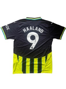 ERLING HAALAND Signed 24/25 Man City Away Football #9 Jersey/ Premier League/COA for sale on Ebay