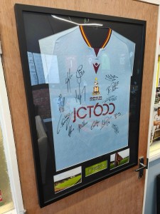Bradford City AFC 25/26 Signed Squad Shirt with COA - Professionally Framed for sale on Ebay