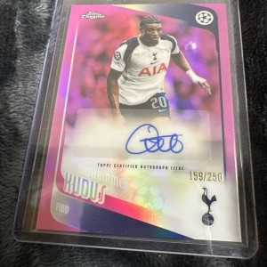 Topps Chrome UCC 2026 - Mohammed Kudus Auto 159/250 Tottenham for sale on Ebay