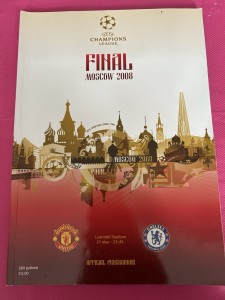 Champions league final Moscow 2008 Programme Manchester United Vs Chelsea for sale on Ebay