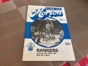20/04/1985 Greenock Morton v Rangers for sale on Ebay