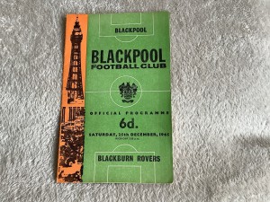 Blackpool V Blackburn Rovers. 25th Dec1965 .Div 1Last 1st Div Match On Xmas Day for sale on Ebay