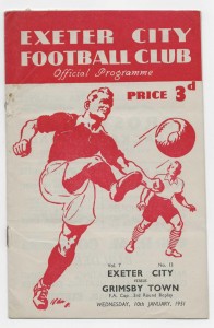 1950/51 FA Cup 3rd Round Replay - EXETER CITY v. GRIMSBY TOWN for sale on Ebay