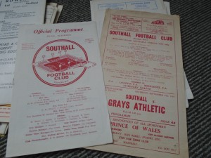 SOUTHALL V GRAYS ATHLETIC 1965-6+SLOUGH TOWN 1968-9 for sale on Ebay
